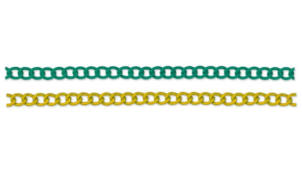 Aluminium gespoten ketting 7mm - 20 meter rol