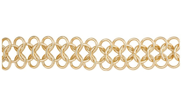 Aluminium ketting 28mm - 5 meter rol