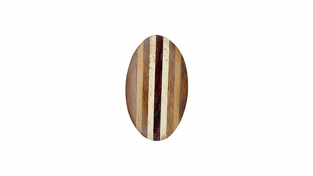 Houten knoop - 25x42mm - 20 stuks