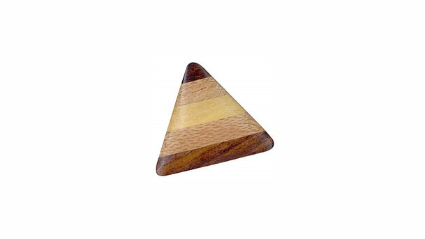 Houten knoop - 35x30mm - 20 stuks