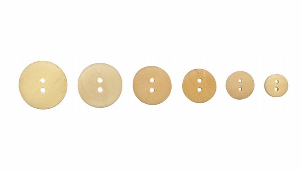 2 gaats houten knoop - Verschillende maten