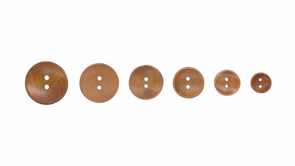 2 gaats houten knoop - Verschillende maten