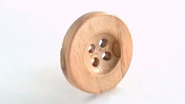 Houten 4 gaats knoop - 18mm