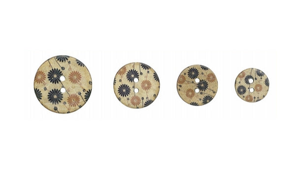 2 gaats houten knoop - 15mm/18mm/20mm/26mm