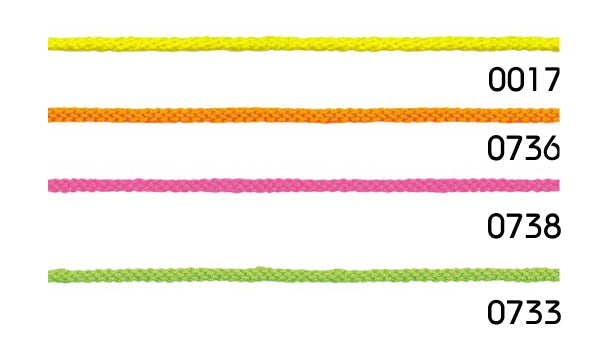 Fluorescent koord 4mm.. Op rol van 25 meter.