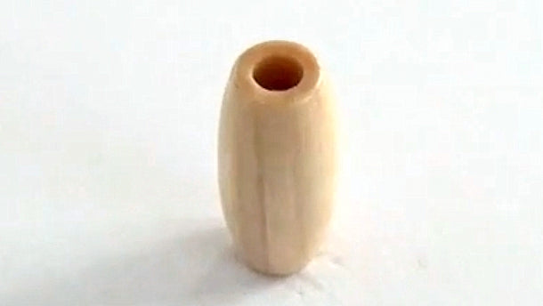 Houten kraal gelakt - 10mm