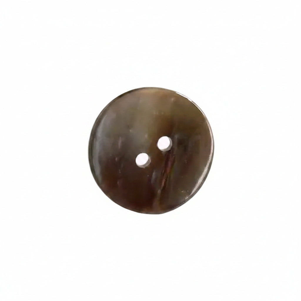 2-Loch Muschelkropfknopf | Muschelbraun | 13mm, 20mm und 23mm | Pro 100 Stück