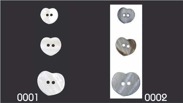 Schelpknoop - 48 stuks