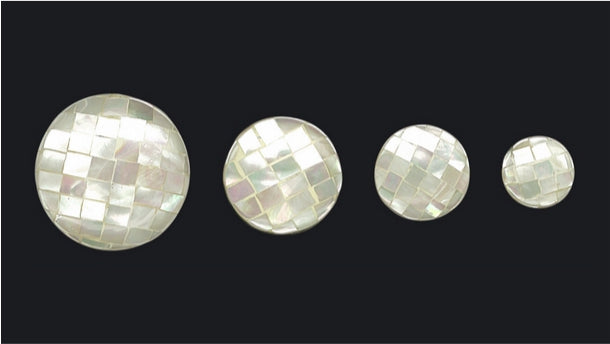 Schelpknoop - 15mm/20mm/26mm/34mm - 12 stuks