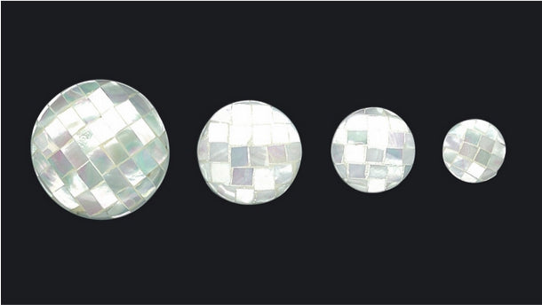 Schelpknoop - 15mm/20mm/26mm/34mm - 12 stuks