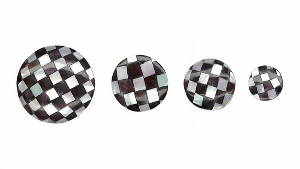 Schelpknoop - 15mm/20mm/26mm/34mm - 12 stuks