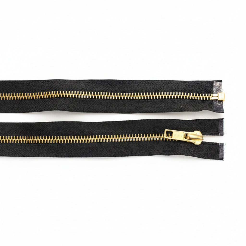 YKK-Reißverschluss Gold – 30 cm bis 55 cm