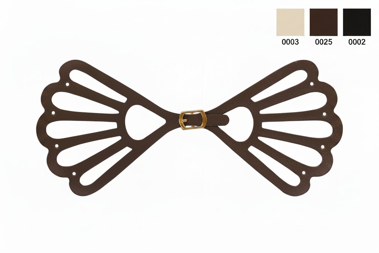 Imitatie leren sluiting 22,5x10cm - per 5 stuks