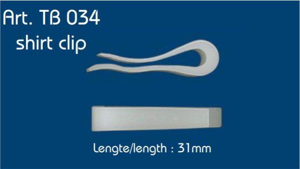 Shirt clip - 31mm - 500 stuks