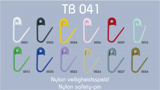 Nylon veiligheidsspeld 32mm - 100 stuks