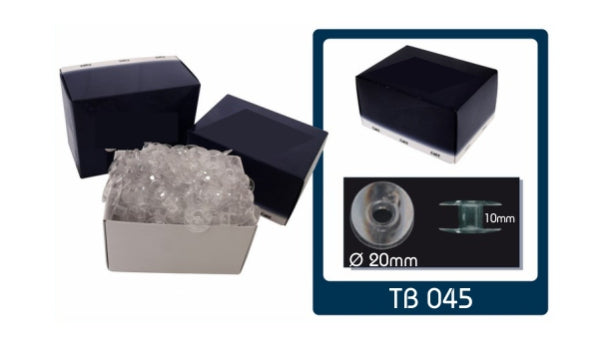 Plastic klossen ⌀ 20mm hoogte 10mm - 100 stuks