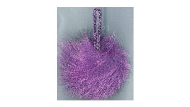 Pompon van vossenhaar 90mm - 5 stuks