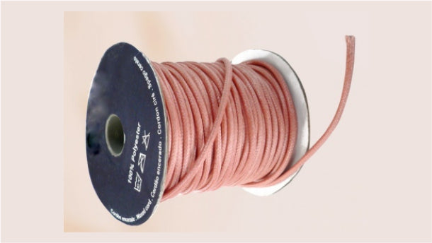 Waxkoord met coating - 3mm - 30 meter rol