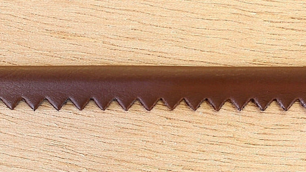 Kunstlederen paspel - 9mm - per 100 meter