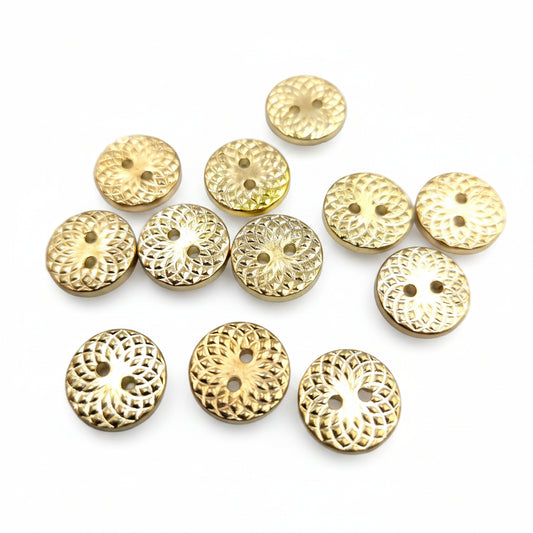 Nylon 2 gaats knoop kleur goud - 11mm per 100 stuks