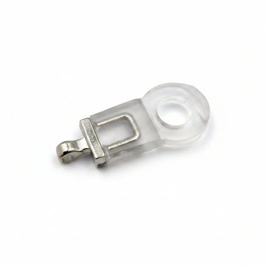 Ritsentrekker transparant / zilver. Verpakt per 100 stuks.