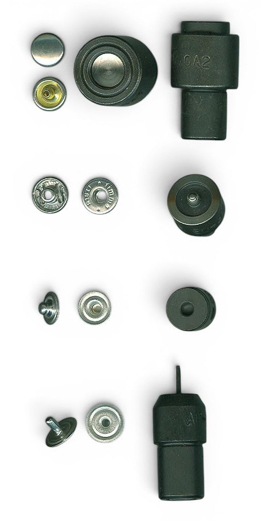Stempelset für Druckknöpfe | 8mm bis 40mm