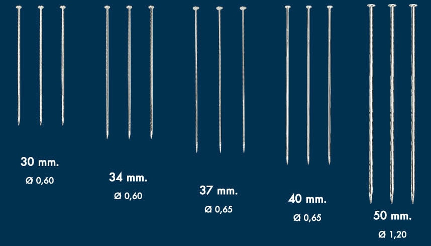 Stalen speld - 25 gr.