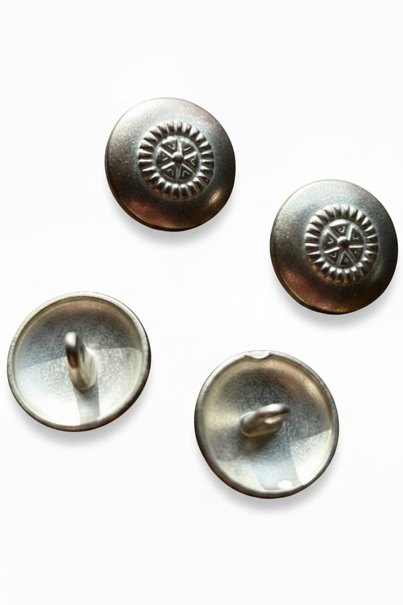 Zamakknopf mit Gegenstück 20mm in 2 Farben