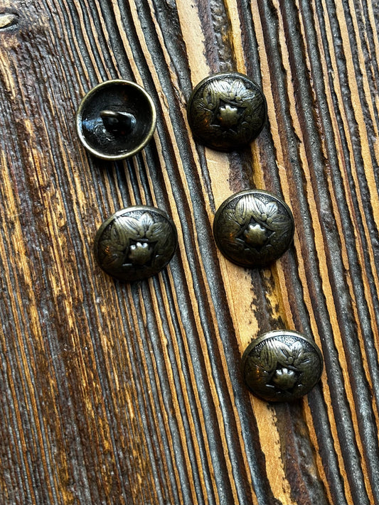 Zamak knoop met achtersteek 18mm Kleur Brons