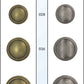 Metalen knoop met achtersteek -  Verschillende kleuren en maten