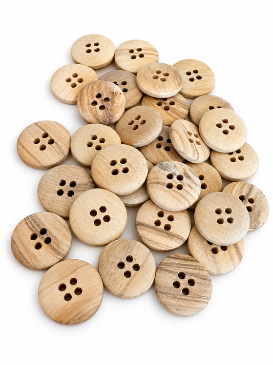 Houten knoop 4 gaats - Verschillende maten