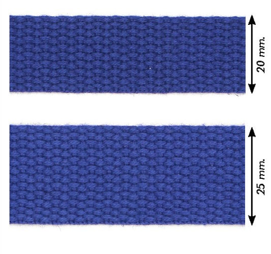 Rugzak band in verschillende kleuren breedte 20mm en 25mm