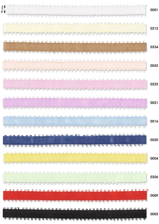 Picot satijnen lint - Verschillende kleuren