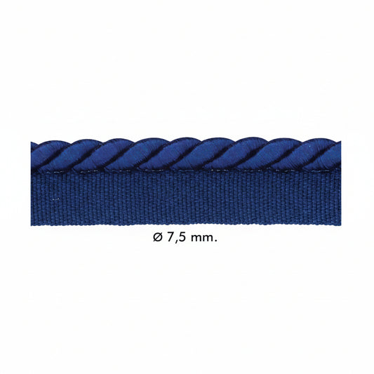 Luxe Koord met Paspelband – Ø 7,5mm – Per 25 Meter