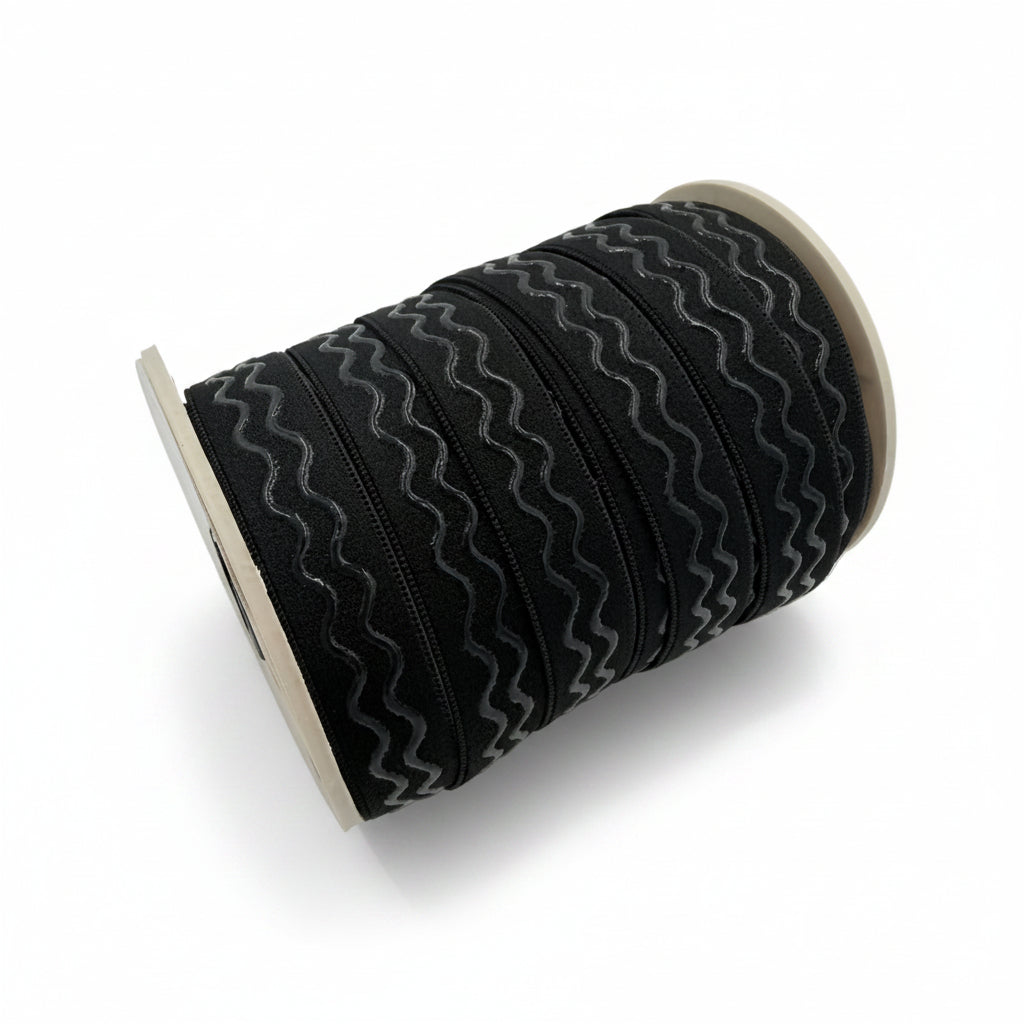 Hochwertiges Gummiband mit Silikon – 18mm – Schwarz – Rolle 20 Meter