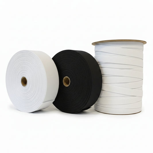 Geweven Elastiek – Stevig & OEKO-TEX® | 20mm t/m 55mm | 50 Meter Schijf