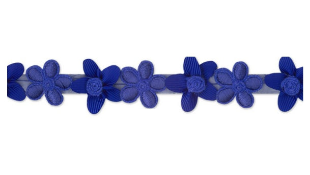 Sierband met bloemen 25mm - 10 meter rol