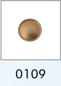 Metalen knoop met achtersteek