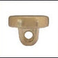 Metalen knoop met achtersteek