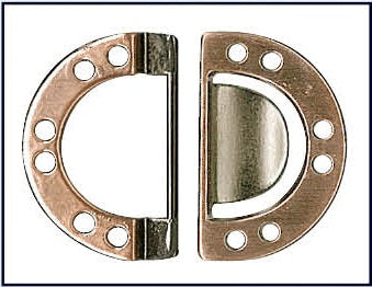 D-ring sluiting in verschillende kleuren en maten