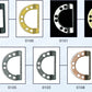 D-ring sluiting in verschillende kleuren en maten
