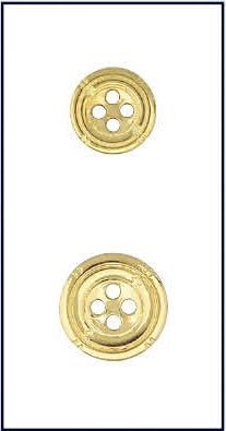 Metalen 4-gaats knoop in verschillende kleuren en maten