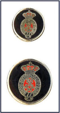 Metalen knoop met achtersteek - 15mm & 20mm