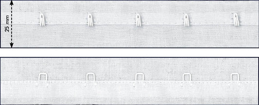 Haak & oog band 25mm - 15 meter