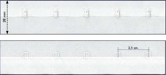 Haak & oog band 28mm - 15 meter