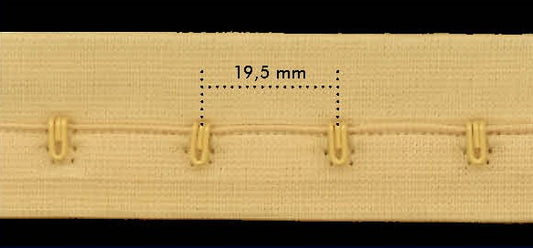 Haak & oog band 27mm - 5 meter