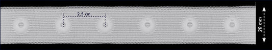 Drukkertjesband 22mm - 25 meter