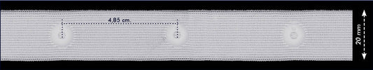Drukkertjesband 22mm - 25 meter