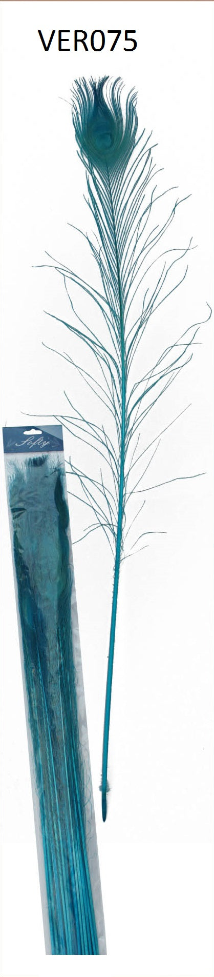Pauw veren 80cm - 25 stuks