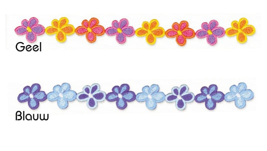 Strijkapplicatie bloemen